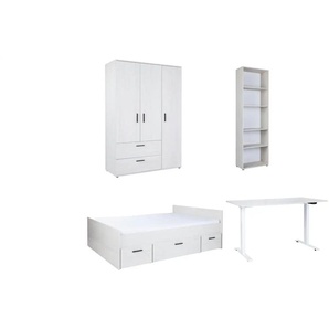 Jugendzimmer 4er-Set - holzfarben - Materialmix - 532 cm - 188 cm | Möbel Kraft