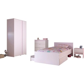Jugendzimmer-Set PARISOT Pirouette Schlafzimmermöbel-Sets Gr. B/H: 90 cm x 200 cm, weiß Baby Komplett-Kinderzimmer