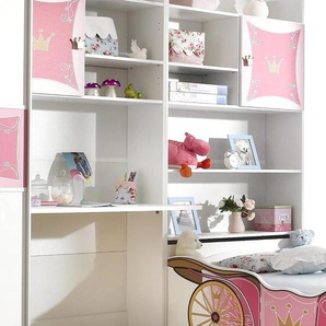 Jugendzimmer-Set RAUCH Kate Schlafzimmermöbel-Sets rosa (weiß, rosa) Baby Komplett-Kinderzimmer Schlafzimmermöbel-Sets