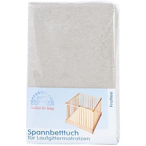 Julius Zöllner Kinderspannbetttuch, Taupe, Textil, 68-90x95-95 cm, bügelfrei, Rundumgummi, weich, hautsympathisch, Schlafen, Babybett-Ausstattung, Spannbettlaken Kinderbett
