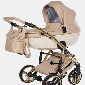Junama Candy V3 Premium – Kombi-Kinderwagen – Set 2 in 1 – inkl. Sportsitz und babywanne – Beige 188798