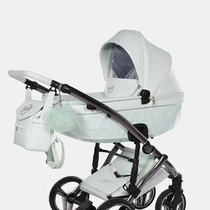 Junama Candy V3 Premium – Kombi-Kinderwagen – Set 2 in 1 – inkl. Sportsitz und babywanne – Mint 188797