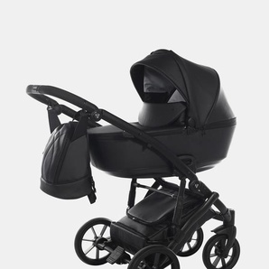 Junama Space Eco-Leather – Kombi Kinderwagen – Set 3in1 inkl. Babyschale Junama Cosmo – Schwarz 142066