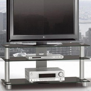 TV-Rack JUST BY SPECTRAL just-racks TV1053 Sideboards Gr. B/H/T: 105 cm x 53,2 cm x 40 cm, schwarz (schwarzglas) TV-Racks Breite 105 cm