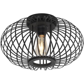 JUST LIGHT Deckenleuchte 11410-18 schwarz, für 1 x E27, max. 40W