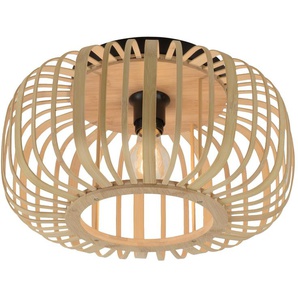 JUST LIGHT Deckenleuchte 11412-79 Holz-natur, für 1 x E27, max. 40W