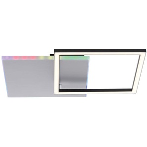 JUST LIGHT LED-Deckenleuchte 11327-95 alufarbig, 31 W, 3200 lm, CCT, RGB