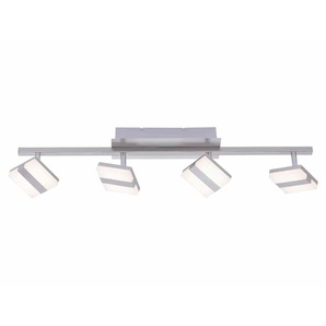 JUST LIGHT LED-Deckenleuchte 12084-55 stahlfarbig, 18 W, 2240 lm, CCT, RGB, Smart Home