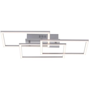 JUST LIGHT LED-Deckenleuchte 14790-55 stahlfarbig, 27 W, 3375 lm, 3000 K, Dimmbar