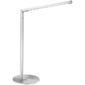 JUST LIGHT LED-Tischleuchte 11011-55 stahlfarbig, 4,8 W, 590 lm, 3000 K