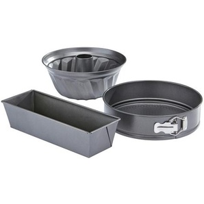 Justinus Backformenset Lifestyle, Grau, Metall, hitzebeständig, beschichtet, Backen, Backformen, Backformen-Sets