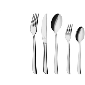 Justinus Besteckset 60-teilig Twist - silber - Edelstahl | Möbel Kraft