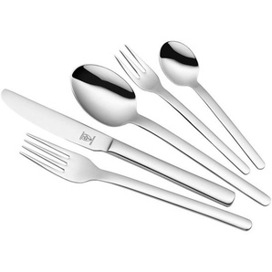 Justinus Besteckset Matrix, Chrom, Metall, 30-teilig, 25x5x30 cm, rostfrei, Essen & Trinken, Besteck, Besteck-Sets