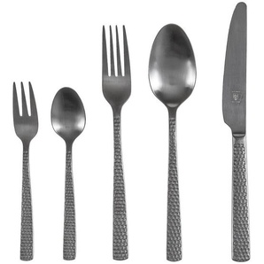 Justinus Besteckset Sunset, Schwarz, Metall, 30-teilig, Essen & Trinken, Besteck, Besteck-Sets