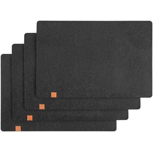 Justinus Tischset Life Style, Schwarz, Textil, 45x30 cm, Wohntextilien, Tischwäsche, Tischsets