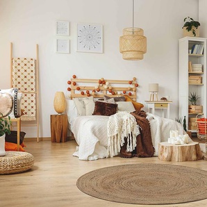 Juteteppich Nele Rund Beige 200 x 200cm 100% Jute