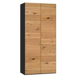 Jutzler Drehtürenschrank , Schwarz, Wildeiche , Holzwerkstoff , Wildeiche , furniert , 1 Fächer , 102x220x59 cm , Typenauswahl, Beimöbel erhältlich, umfangreiches Zubehör in verschiedenen Holzarten Größen Holzdekoren individuell planbar, individuelle