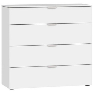 Jutzler Kommode, Weiß, Metall, 4 Schubladen, 90x87x43 cm, Typenauswahl, in verschiedenen Größen erhältlich, Wohnzimmer, Kommoden & Sideboards,