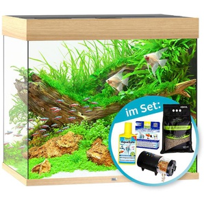 JUWEL AQUARIEN Aquarien-Set Lido 200 LED Vivarien 200 Liter, BxTxH: 71x51x145 cm, inkl. Starter-Set Gr. B/H/T: 71 cm x 65 cm x 51 cm, 200 l, beige (natur) Aquarium-Becken