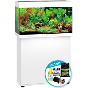 JUWEL AQUARIEN Aquarien-Set Rio 125 LED Vivarien 125 Liter, BxTxH: 81x36x123 cm, mit Unterschrank, Inkl. Starter-Set Gr. B/H/T: 81 cm x 50 cm x 36 cm, 125 l, weiß Aquarium-Becken