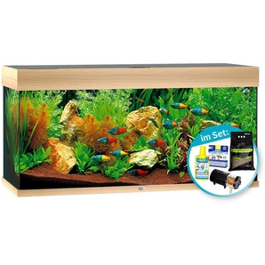 JUWEL AQUARIEN Aquarien-Set Rio 180 LED Vivarien 180 Liter, BxTxH: 101x41x123 cm, inkl. Starter-Set Gr. B/H/T: 101 cm x 50 cm x 41 cm, 180 l, beige (natur) Aquarium-Becken