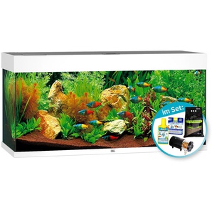 JUWEL AQUARIEN Aquarien-Set Rio 180 LED Vivarien 180 Liter, BxTxH: 101x41x123 cm, inkl. Starter-Set Gr. B/H/T: 101 cm x 50 cm x 41 cm, 180 l, weiß Aquarium-Becken