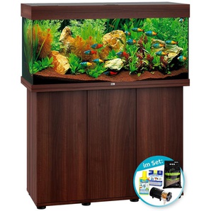 JUWEL AQUARIEN Aquarien-Set Rio 180 LED Vivarien 180 Liter, BxTxH: 101x41x123 cm, mit Unterschrank, Inkl. Starter-Set Gr. B/H/T: 101 cm x 50 cm x 41 cm, 180 l, braun (dunkelbraun) Aquarium-Becken