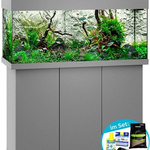JUWEL AQUARIEN Aquarien-Set Rio 180 LED Vivarien 180 Liter, BxTxH: 101x41x123 cm, mit Unterschrank, Inkl. Starter-Set Gr. B/H/T: 101 cm x 50 cm x 41 cm, 180 l, grau Aquarium-Becken
