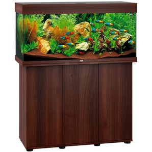 JUWEL AQUARIEN Aquarien-Set Rio 180 LED Vivarien BxTxH: 101x41x123 cm, 180 l, mit Unterschrank Gr. B/H/T: 101 cm x 50 cm x 41 cm, 180 l, braun (dunkelbraun) Aquarium-Becken