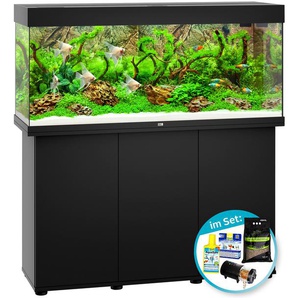 JUWEL AQUARIEN Aquarien-Set Rio 240 LED Vivarien 240 Liter, BxTxH: 121x41x128 cm, mit Unterschrank, Inkl. Starter-Set Gr. B/H/T: 121 cm x 55 cm x 41 cm, 240 l, schwarz Aquarium-Becken