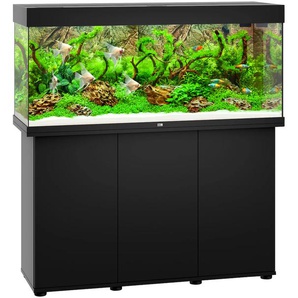 JUWEL AQUARIEN Aquarien-Set Rio 240 LED Vivarien 240 Liter, Gesamtmaß BxTxH: 121x41x128 cm, mit Unterschrank Gr. B/H/T: 121 cm x 55 cm x 41 cm, 240 l, schwarz Aquarium-Becken