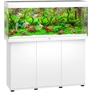 JUWEL AQUARIEN Aquarien-Set Rio 240 LED Vivarien 240 Liter, Gesamtmaß BxTxH: 121x41x128 cm, mit Unterschrank Gr. B/H/T: 121 cm x 55 cm x 41 cm, 240 l, weiß Aquarium-Becken