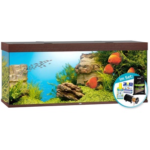 JUWEL AQUARIEN Aquarien-Set Rio 350 LED Vivarien 350 Liter, BxTxH: 121x51x146 cm, inkl. Starter-Set Gr. B/H/T: 121 cm x 66 cm x 51 cm, 350 l, braun (dunkelbraun) Aquarium-Becken