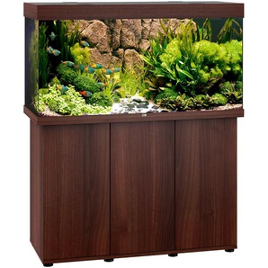 JUWEL AQUARIEN Aquarien-Set Rio 350 LED Vivarien 350 Liter, Gesamtmaß BxTxH: 121x51x146 cm, mit Unterschrank Gr. B/H/T: 121 cm x 66 cm x 51 cm, 350 l, braun (dunkelbraun) Aquarium-Becken