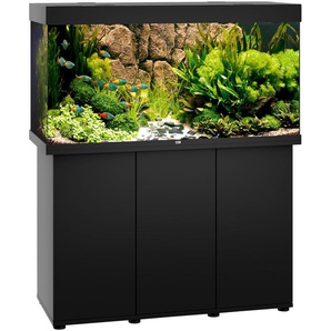 JUWEL AQUARIEN Aquarien-Set Rio 350 LED Vivarien 350 Liter, Gesamtmaß BxTxH: 121x51x146 cm, mit Unterschrank Gr. B/H/T: 121 cm x 66 cm x 51 cm, 350 l, schwarz Aquarium-Becken