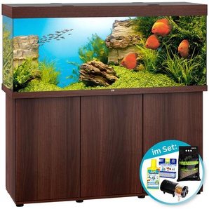 JUWEL AQUARIEN Aquarien-Set Rio 450 LED Vivarien 450 Liter, BxTxH: 151x51x146 cm, mit Unterschrank, Inkl. Starter-Set Gr. B/H/T: 151 cm x 66 cm x 51 cm, 450 l, braun (dunkelbraun) Aquarium-Becken