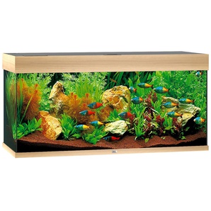 JUWEL AQUARIEN Aquarium Rio 180 LED Vivarien BxTxH: 101x41x50 cm, 180 l, inkl. MultiLux LED Einsatzleuchte Gr. B/H/T: 101 cm x 50 cm x 41 cm, 180 l, beige (holzfarben hell) Aquarium-Becken Vivarien