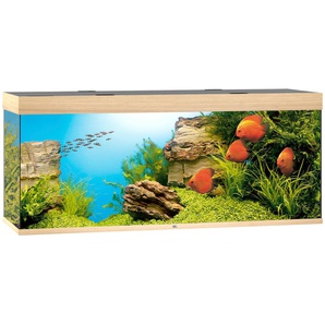 JUWEL AQUARIEN Aquarium Rio 450 LED Vivarien BxTxH: 151x51x66 cm, 450 l, inkl. MultiLux LED Einsatzleuchte Gr. B/H/T: 151 cm x 66 cm x 51 cm, 450 l, beige (holzfarben hell) Aquarium-Becken Vivarien