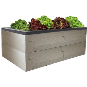 Juwel - Pflanzkasten Timber Hochbeet mit wasserdichter Pflanzwanne, 130x60x40 cm