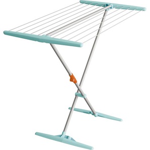 Wäscheständer JUWEL Super Dry BASIC ALU blau (türkis, grau) Ausziehbare Wäscheständer platzsparend, 11 m Trockenlänge