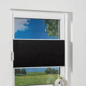 Plissee K-HOME Klemmfix Pisa Plissees Gr. 210 cm, zweiseitig verschiebbar, 60 cm, grau (anthrazit) Kinder Kinderzimmer-Plissees Crushed-Optik