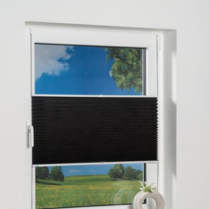 Plissee K-HOME Klemmfix Pisa Plissees Gr. 210 cm, zweiseitig verschiebbar, 90 cm, grau (anthrazit) Kinder Kinderzimmer-Plissees Crushed-Optik