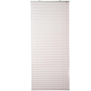 Plissee K-HOME Siena Plissees Gr. 130 cm, zweiseitig verschiebbar, 80 cm, grau (silbergrau) Plissees ohne Bohren Plissee