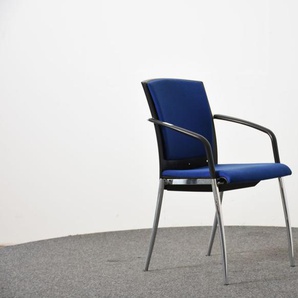 K&N Besucherstuhl, blau, 4 Fuß, gebraucht