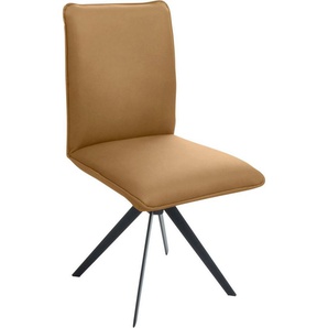 K+W Komfort & Wohnen Drehstuhl, Blitzdrehkreuz und Rückholfunktion, dekorativer 12mm Biese