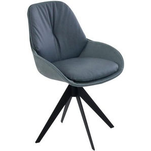 K+W Komfort & Wohnen Drehstuhl Deseo (1 St), Drehstuhl in Leder Cloud oder Kombi Cloud/Microfaser