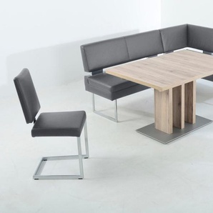 K+W Komfort & Wohnen Essgruppe, (4 tlg.), langer Schenkel links oder rechts, 2 Freischwinger, 1 Funktionstisch