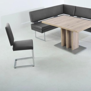 K+W Komfort & Wohnen Essgruppe, (4 tlg.), langer Schenkel links oder rechts, 2 Freischwinger, 1 Funktionstisch