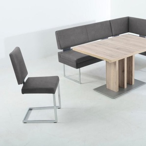 K+W Komfort & Wohnen Essgruppe, (4 tlg.), langer Schenkel links oder rechts, 2 Freischwinger, 1 Funktionstisch