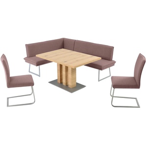 K+W Komfort & Wohnen Essgruppe »Santos III«, (4 tlg.), gepolsterte Eckbank und Stühle, langer Schenkel rechts oder links